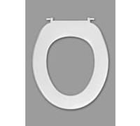 Haro Haromed base WC 531051 blanc, charnières Inox , SolidFix, 2 points, sans revêtement