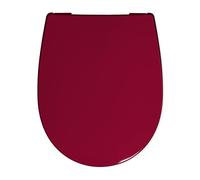 Haro PASSAT C0202Y Abattant WC avec système SoftClose Couvercle et charnière amovible en acier inoxydable, 1 pièce, rouge, 527905