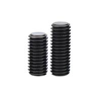 Haroar 10-20 Pièces M6 M8 M10 12.9 Grade en Acier Au Carbone À Six Pans Creux Vis De Réglage Pointe Plate Boulon sans Tête(45mm,M10-10pcs)