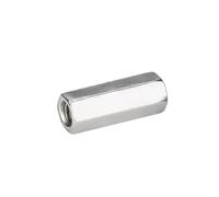 Haroar 1pc M14 - M20 304 A2 Acier Inoxydable Filetage Fin Hexagone Extension Longue Tige Allongée Connecteur Manchon De Joint Écrou D'accouplement Tubulaire(30mm,M18x1.5(S27) -1pcs)