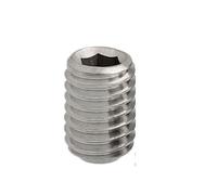 Haroar 2-20 Pièces M3 M4 M5 M6 M8 M10 316 en Acier Inoxydable, Douille Hexagonale, Jeu De Points Tasse, Vis sans Tête, Boulon À Extrémité Concave(12mm,M4-10pcs)