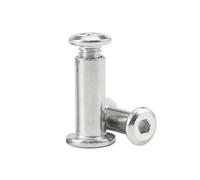 Haroar 2-3 Ensemble M8M10 304 en Acier Inoxydable Plat Hexagonal À Six Pans Creux Tête Meubles Rivet Connecteur Insérer Joint Manchon Capuchon Écrou Vis(45mm,M8-D10mm(3Set))