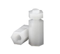 Haroar 20-50set M2M2.5M3 Blanc en Plastique Nylon Isolé Hexagonale Entretoise Pilier Hexagonal Colonne Vis Écrou(12mm,M2.5-30sets)