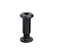 Haroar 20 Pièces M8 Noir en Acier Au Carbone Grand Plat Hexagonal Combinaison Vis Écrou De Blocage Rivet Connecteur Insérer Manchon Joint