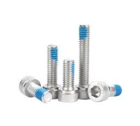 Haroar Bouchon De Boulon Distribution Colle Bleue, Vis Anti-desserrage, M4 M5 M6 A2 304 en Acier Inoxydable, Tête À Six Pans Creux, 20 Pièces(30mm,M6-20pcs)