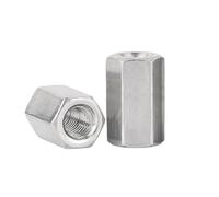 Haroar Connecteur Hexagonal M3 M4 M5 304 A2 en Acier Inoxydable, Extension Longue, Tige Allongée, Manchon De Joint, Écrou D'accouplement Tubulaire, 2 À 5 Pièces(M4x7x8-3pcs)
