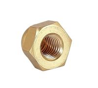 Haroar Écrou Borgne en Laiton M6 M8 M10 M12 M14 M16 M18 M20, Écrous Hexagonaux Décoratifs, Couvercle De Tête Dôme Demi-Cercle DIN1587, 1 À 5 Pièces(M12,Quantity 1pcs)