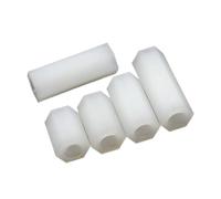 Haroar Vis À Entretoise Hexagonale en Nylon Blanc M4 M5 M6, 10 20 Pièces, for Ordinateur PC, Carte Mère, PCB, Boulon Filetage Métrique