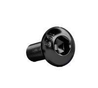 Haroar Vis À Tête Ronde M4 M5 M6, Boulon Hexagonal en Acier Au Carbone De Qualité 10.9 Noir, 5 20 Pièces(6mm,M5 (10pcs))