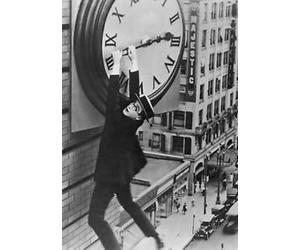Harold Lloyd - Comédie - Horloge Murale Classique Scène - poster A3