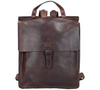 Harold's Aberdeen Sac à dos professionnel Cuir véritable 35 cm Compartiment ordinateur brun