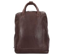 Harold's Caugio Sac à dos professionnel Cuir véritable 37 cm Compartiment ordinateur brun