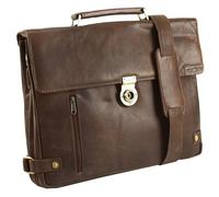 Harold's Crunchy Porte-documents en cuir 40 cm Compartiment pour ordinateur portable brun