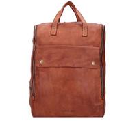 Harold's Submarine Sac à dos professionnel Cuir véritable 37 cm Compartiment ordinateur brun
