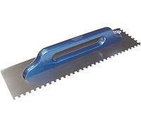 Haromac CP781240 Truelle inoxydable, 6 dentée 6 x 6 mm, Suisse, 500 x 130 mm avec manche en bois, 10551006