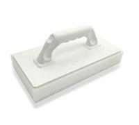 HAROMAC Râpe en plastique fabriquée en Allemagne, revêtement en éponge fine blanche (polyéther) 50 mm, 280 x 140 x 5 mm, qualité professionnelle