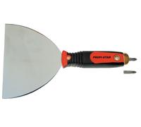Spatule à manche vissé L.150mm Porte-embout magnétique PH2 Manche inox 2-K