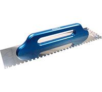 Haromac Suisse CP781240 Truelle inoxydable, crantée 10 x 10 mm, 500 x 130 mm avec manche en bois, 10551010