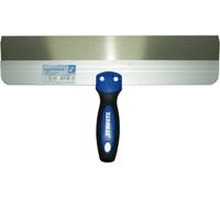 Haromac surfaces de décoration Spatule 400 mm, avec poignée Soft et dos en aluminium, acier inoxydable, 4400040