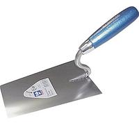 Haromac Truelle, S de collier, 200 mm, inoxydable, manche bleu, 10020200
