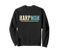 Harp Mom Glacière Fun Mommy Vintage Fête des Mères Sweatshirt