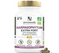 Harpagophytum BIO, Extra Fort | 800 mg par jour, 2,7% Harpagosides | Articulations, Tendons, Mobilité | Griffes du Diable | 60 Gélules Vegan | Qualité Supérieure