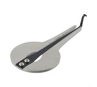 Harpe à mâchoire en acier de style russe pour débutants, son clair, portable, finition chromée, 10,6 cm (B)