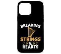 Harpe Breaking Strings and Hearts Coque pour iPhone 13 Pro Max