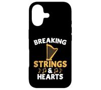 Harpe Breaking Strings and Hearts Coque pour iPhone 17