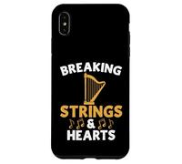 Harpe Breaking Strings and Hearts Coque pour iPhone XS Max