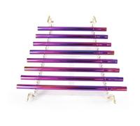 Harpe Chantante En Cristal De Quartz 8 Notes (CD, F, G, B, C), For La Sonothérapie, La Méditation, L'ajustement Émotionnel Et L'équilibrage Des Chakras, Avec Valise En Aluminium.(432hz)