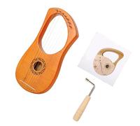 Harpe Compacte En Bois Massif À 7 Cordes Conception Facile À Avec Un Ton Chaud Naturel Idéale Pour Les Étudiants Et Les Spectacles Familiaux Instrument Lyre De Voyage