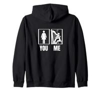 Harpe Fier Drôle Femmes Harpiste Sweat à Capuche