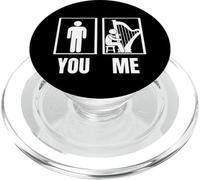 Harpe Fier Funny Men Harpiste PopSockets PopGrip pour MagSafe