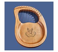 harpe, Lyre harpe à 16 cordes en acajou, instruments de musique avec outils d'accordage