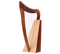 harpe lyre, Harpe lyre en acajou dur, ensemble de 15 notes, harpe portable avec clé d'accordage, corde rechange et sac noir