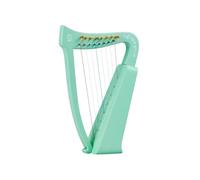 Harpe portable en bois de paulownia - Design à blocs de couleurs, 8 cordes/15 cordes/19 cordes for adulte professionnel débutant, avec sac de transport et accordeur(8 Strings D)