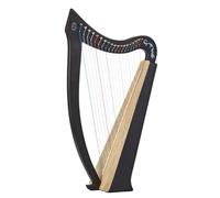 Harpe portable en bois de paulownia - Design à blocs de couleurs, 8 cordes/15 cordes/19 cordes for adulte professionnel débutant, avec sac de transport et accordeur(19 Strings C)