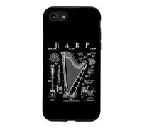 Harpe Vintage Brevet Harpiste Dessin imprimé Coque pour iPhone SE (2020) / 7/8