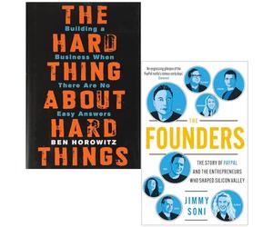 Harper Business/Atlantic Books ltd The Hard Thing About Hard Things [Couverture rigide de Ben Horowitz et les fondateurs de Jimmy Soni, ensemble de 2 livres