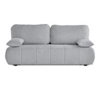 Harper - canapé 3 places convertible avec coffre en tissu texturé - Gris