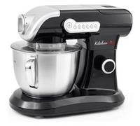 Robot Pétrin Evolution Black - KITCHEN COOK - 1000W - Cuve Inox 5L - 4 vitesses - 5 positions + fonction Pulse