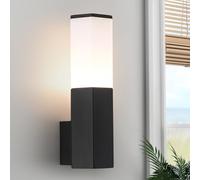 HARPER LIVING Applique murale d'extérieur étanche IP54 Finition grise Design hexagonal Culot E27 Compatible LED Idéal pour allée, cour, jardin, parc, classe 1 (terre)