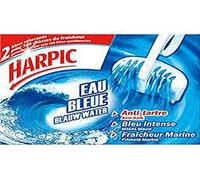 HARPIC - Bloc Cuvette Eau Bleue Anti-Tartre Fraicheur Marine 2 Blocs (Taxi 3)