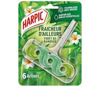 HARPIC Bloc cuvette Fraicheur D'ailleurs Forêt de Bambous - Lot de 2 x 1 bloc
