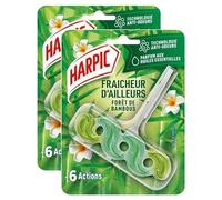 HARPIC Bloc cuvette Fraicheur D'ailleurs Forêt de Bambous - Blister de 1 bloc