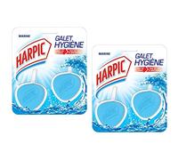 HARPIC Bloc Nettoyant WC Galet Hygiène Marine - Lot de 3 x 2 blocs