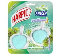 Harpic Bloc WC - Nettoyant WC Galet Détartrant - Parfum Pin et Romarin - lot de 2
