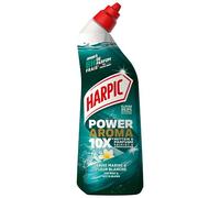 Harpic Gel WC Power Aroma Nettoyant WC Antibactérien Surpuissant Brise Marine & Fleur Blanche 750ml - Nettoie et parfume
