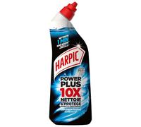 Harpic Gel WC Power Plus nettoyant Antibactérien explosion marine 750ml | Nettoyant WC antibactérien surpuissant - Efficace sans brosse